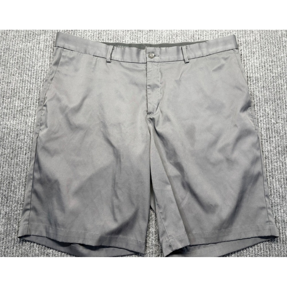 Nike Golf Mens Gray Flat Front Performance Athletic Shorts Size 36 Waist